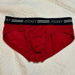 Jockey Red and Black Briefs Modern Design